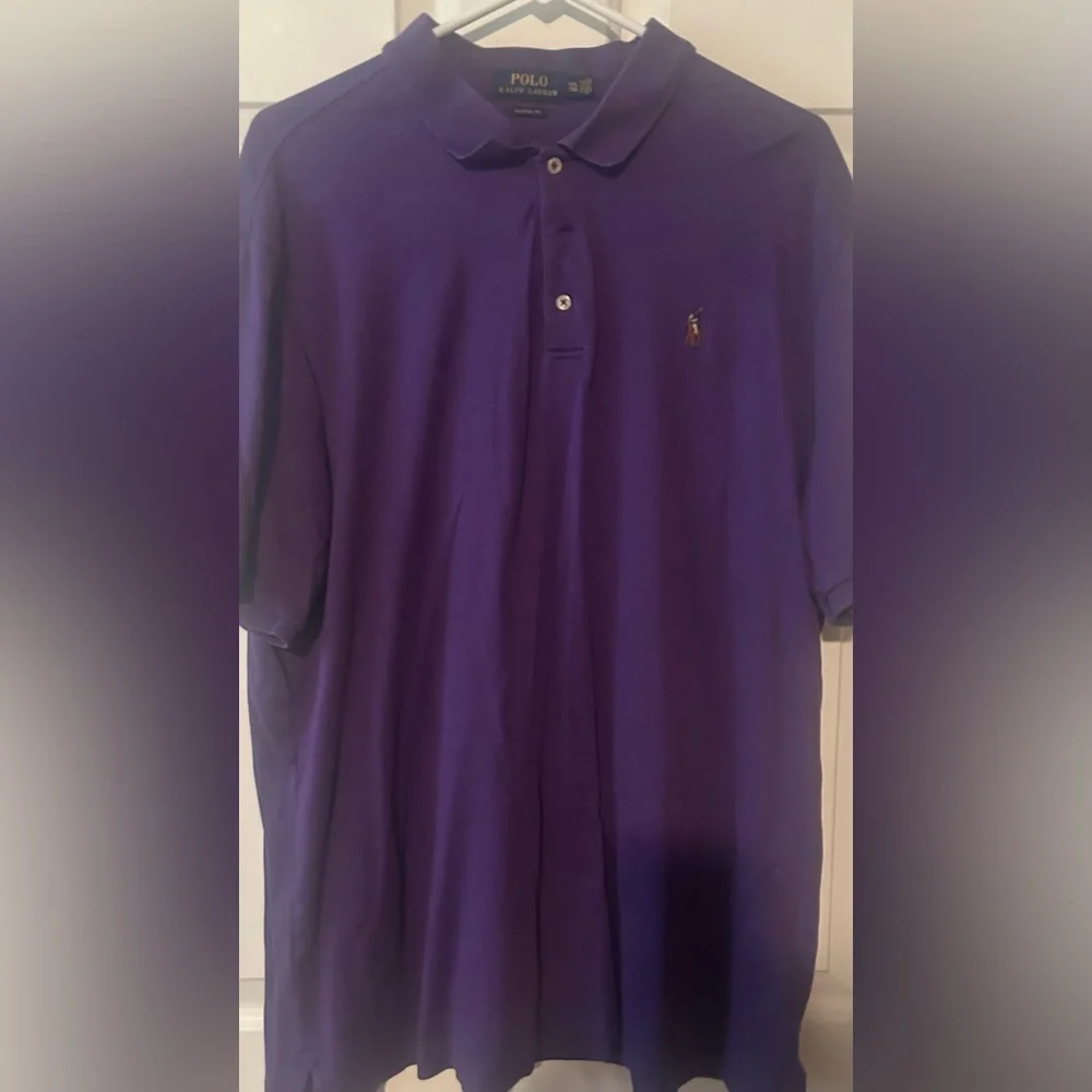 Ralph Lauren polo, short sleeve, purple XXL - Picture 3 of 3